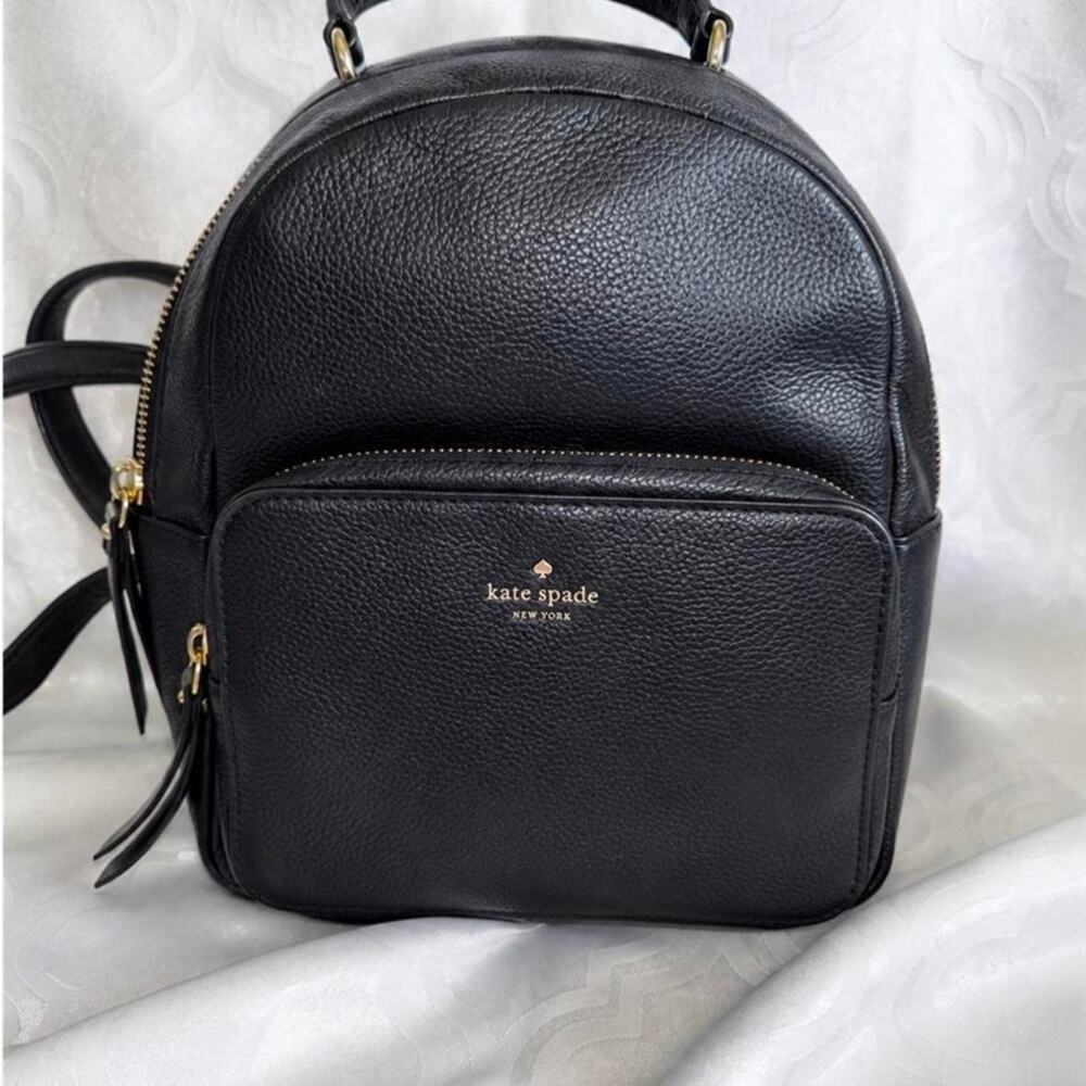$429 Kate Spade Nicole WKRU5498 Larchmont Avenue Black Backpack